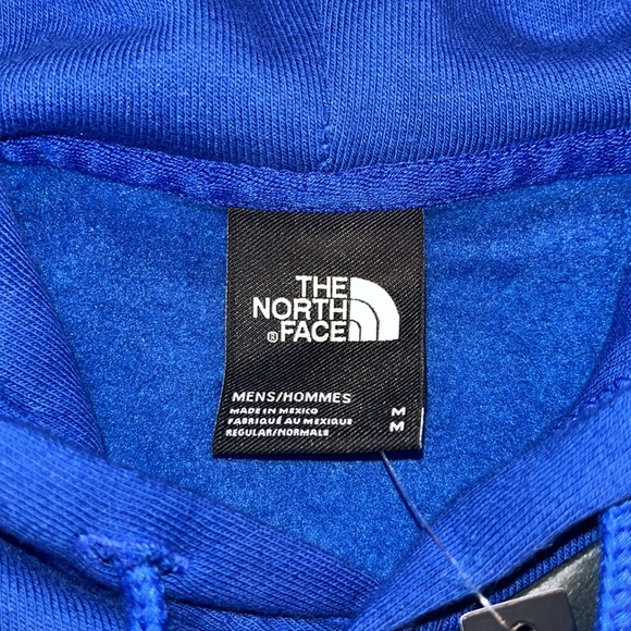 The North Face fleece blue logo sweatshirt hoodie pullover - Picture 7 of 8